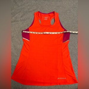 Women’s Brooks Running Tank Top Neon Size Medium Pink Orange Purple